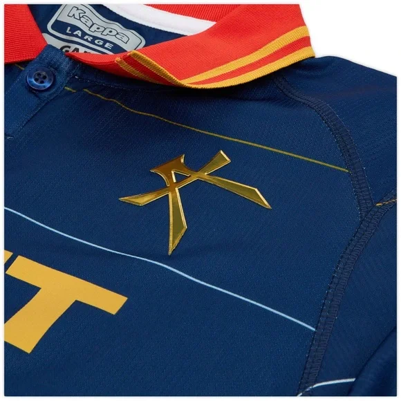 Kappa Blue Soccer Jersey with Red and Yellow Accents - Picture 3 of 7